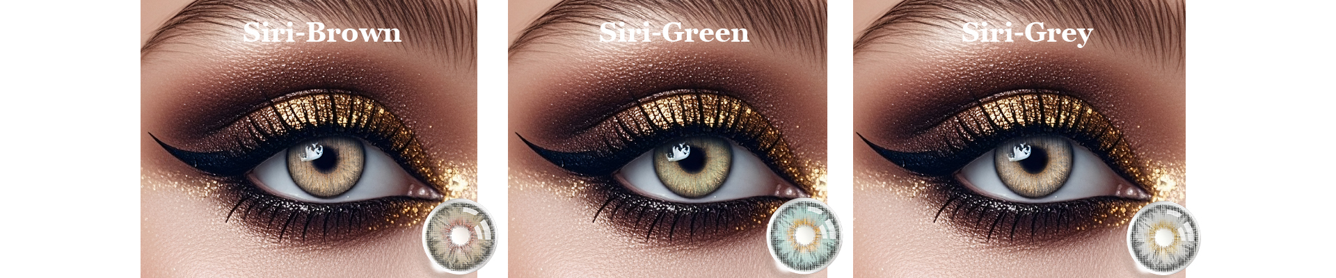 Monthly blue grey colored contact lenses recommended series