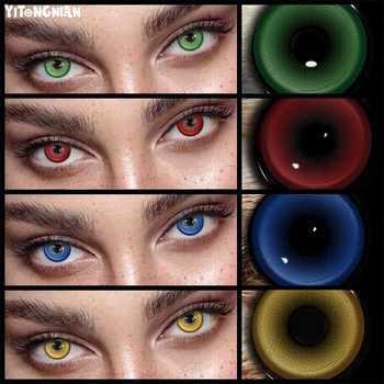 14.5mm soft red cosplay contact lenses large diameter
