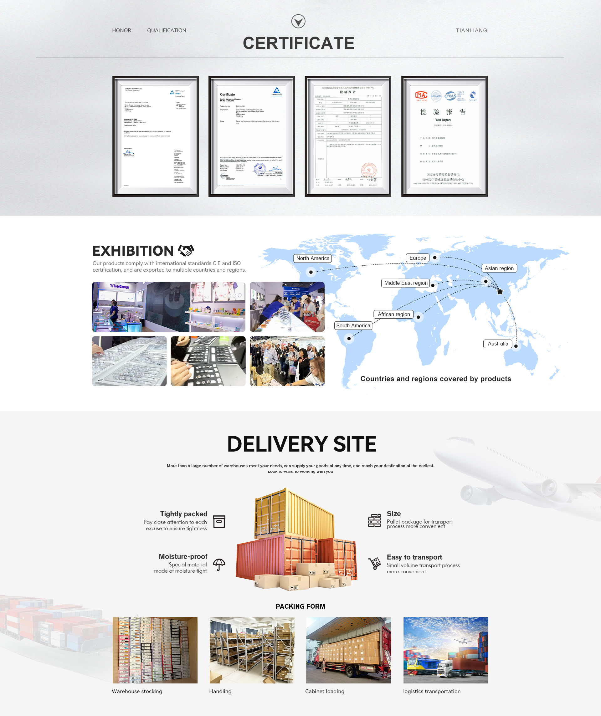 Contact lens packaging and logistics details