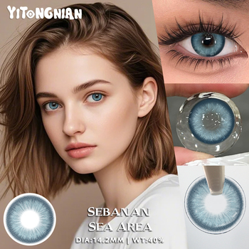 Yearly soft natural Hidrocor cosmetic contact lenses for myopia