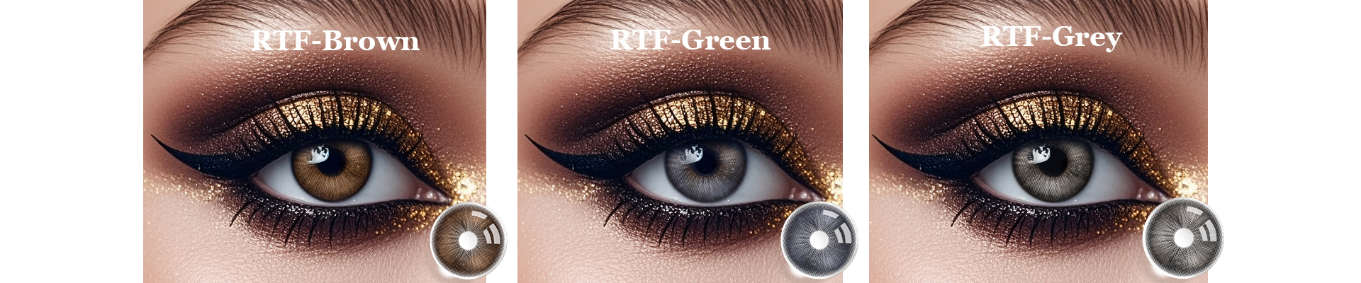 New series soft colored contact lenses campaign