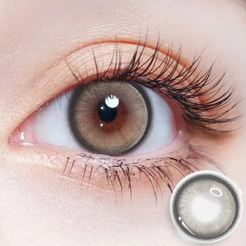 Yearly Korean grey series natural prescription colored contact lenses