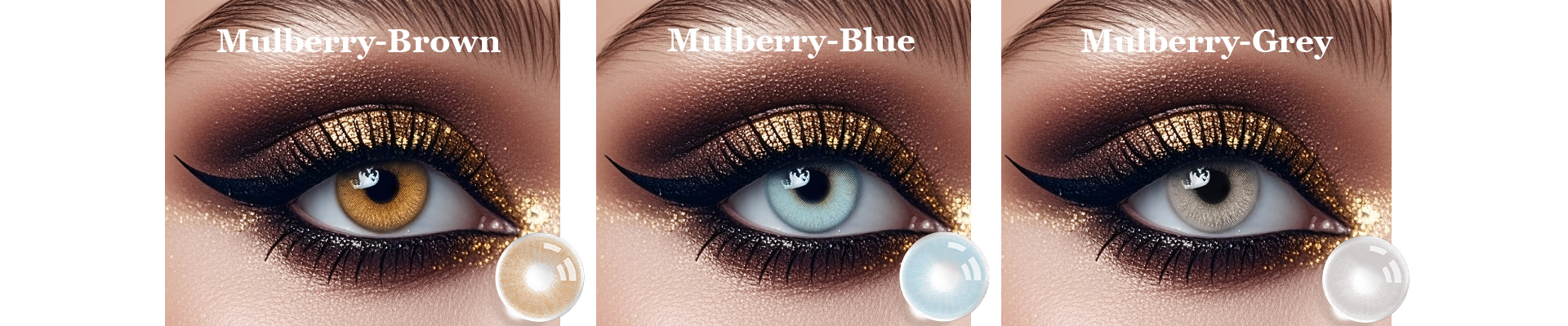Soft three-tone colored contact lenses wholesale