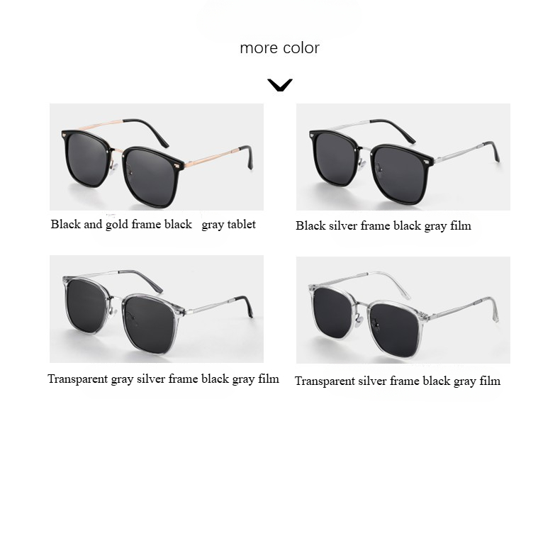 Fashionable and popular polarized sunglasses for street style, large frame, slimming face, anti-ultraviolet sunglasses